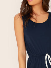 Load image into Gallery viewer, Drawstring Waist Tank Jumpsuit