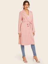 Load image into Gallery viewer, Single Breasted Belted Midi Coat