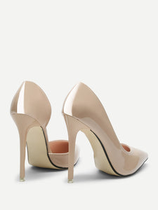 Pointed Toe PU Pumps