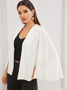 Solid Cape Blazer