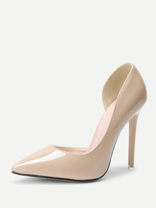 Pointed Toe PU Pumps