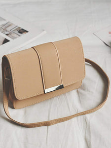 Metal Detail Flap Bag