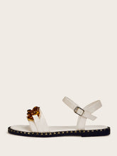 Load image into Gallery viewer, Studded Detail Buckle Strap Sandals