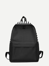 Load image into Gallery viewer, Striped Detail Nylon Backpack