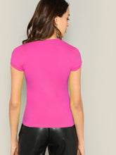 Load image into Gallery viewer, Neon Green Cap Sleeve Tee