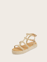 Load image into Gallery viewer, Ankle Strap Espadrille Sandals