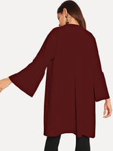 Load image into Gallery viewer, Flounce Sleeve Open Front Coat