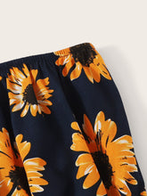 Load image into Gallery viewer, Sunflower Print Tube Romper