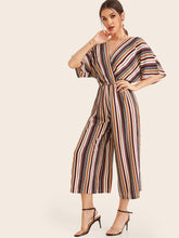 Load image into Gallery viewer, Colorful Stripe Wide Leg Jumpsuit