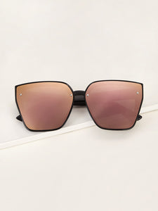 Screw Decor Mirror Lens Sunglasses