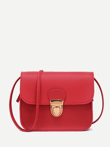 Push Lock Crossbody Bag