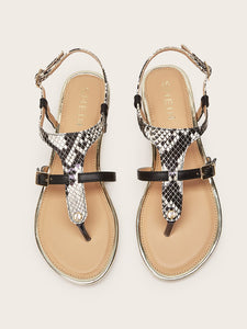 Plain Toe Post Sandals