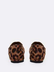 Leopard Stitch Pointed Flats