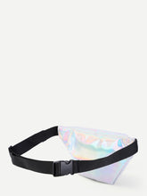 Load image into Gallery viewer, Iridescent Fanny Pack With Skinny Belt