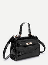 Load image into Gallery viewer, Crocodile Print PU Shoulder Bag