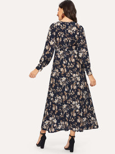 Floral Print Longline Dress