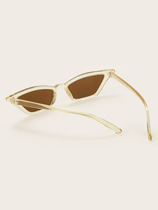 Plain Frame Tinted Lens Sunglasses