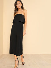 Load image into Gallery viewer, Wide Leg Flounce Tube Jumpsuit