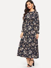 Load image into Gallery viewer, Floral Print Longline Dress