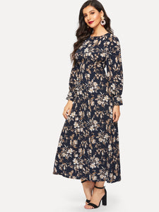 Floral Print Longline Dress