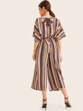 Load image into Gallery viewer, Colorful Stripe Wide Leg Jumpsuit