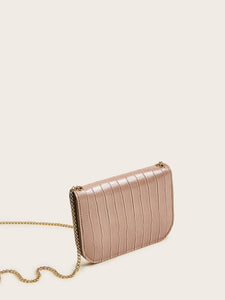 Croc Embossed Chain Bag