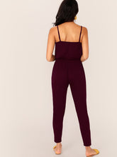 Load image into Gallery viewer, Solid Blouson Slip Jumpsuit