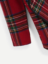 Load image into Gallery viewer, Plaid Waterfall Neck Jacket