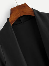 Load image into Gallery viewer, Waterfall Collar Solid Coat