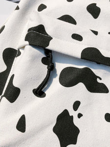 Cow Print Pocket Front Backpack