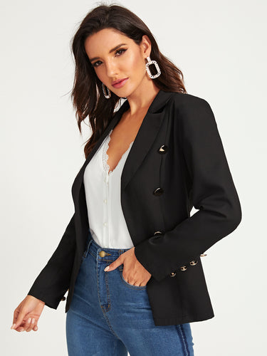 Double Button Detail Blazer