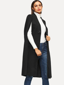 Shawl Collar Longline Coat