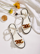 Load image into Gallery viewer, Studded Detail Buckle Strap Sandals