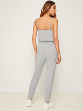 Load image into Gallery viewer, Solid Blouson Slip Jumpsuit