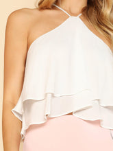 Load image into Gallery viewer, Zip Back Halter Flowy Top