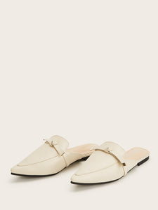 Point Toe Flat Mules