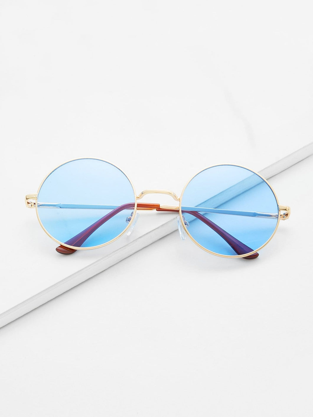 Gold Metal Frame Round Glasses