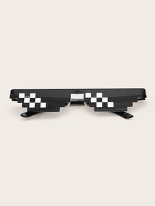 Mosaic Frame Flat Top Sunglasses