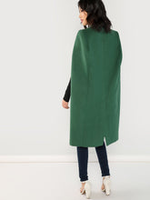 Load image into Gallery viewer, Shawl Collar Longline Coat