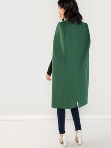 Shawl Collar Longline Coat