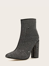 Load image into Gallery viewer, Studded Side Zip Chunky Boots