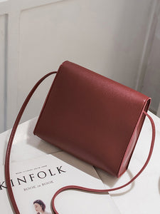 PU Flap Crossbody Bag