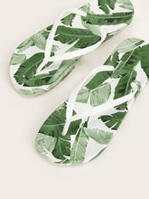 Load image into Gallery viewer, Tropical Print Flip Flops