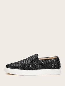 Braided Detail Slip On Sneakers