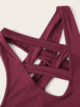 Load image into Gallery viewer, Criss Cross Solid Skinny Shell Top