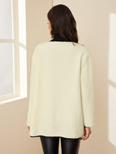 Load image into Gallery viewer, Dual Pocket Button Through Contrast Binding Teddy Coat