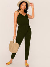 Load image into Gallery viewer, Solid Blouson Slip Jumpsuit