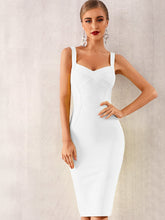 Load image into Gallery viewer, Adyce Solid Zip Back Bandage Slip Dress