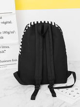 Load image into Gallery viewer, Striped Detail Nylon Backpack