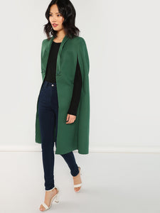 Shawl Collar Longline Coat